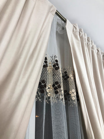 Set Perdea si Draperie Catifea Premium Oana Perdele de Poveste